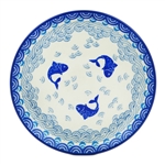 Polish Pottery 6" Bread & Butter Plate. Hand made in Poland and artist initialed.