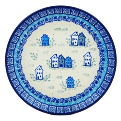 Polish Pottery 6" Bread & Butter Plate. Hand made in Poland. Pattern U4939 designed by Maria Starzyk.