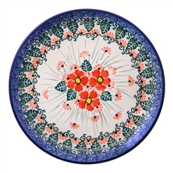Polish Pottery 6" Bread & Butter Plate. Hand made in Poland. Pattern U5007 designed by Maria Starzyk.