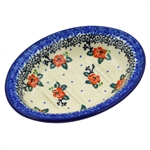 Polish Pottery Stoneware Soap Dish 5.5 in.