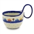 Polish Pottery 14 oz. Soup Bowl with Handle. Hand made in Poland and artist initialed.