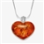 Beautifully shaped honey amber heart with a sterling silver finding.  Size is approx 1.4" H x 1.25" L X .5" W.  Weighs approx 7.5 grams.  &#8203;Please note that silver chain is NOT included.