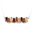 Beautiful sterling silver ncklace decorated with multi-color amber cabochons and with an adjustable 18" - 20" sterling silver chain.