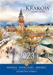 This beautiful small format spiral bound 12 month wall calendar features the works of Polish artist Katarzyna Tomala. 12 scenes from Krakow in watercolours. Includes all Polish holidays and names days in Polish.