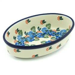 Polish Pottery 6" Baking Dish. Hand made in Poland and artist initialed.