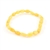 Irregular-shaped amber beads set on elastic cord. Genuine Baltic amber bracelet.