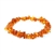 Cognac Amber Stretch Bracelet. Amber chips are set on an elastic cord. Genuine Baltic amber. Approx 6.75" before stretching.