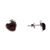 Cherry Amber Heart Stud Earrings. Heart-shaped amber stones set in .925 sterling silver. Genuine Baltic amber. Size is approx 04." x 0.4".