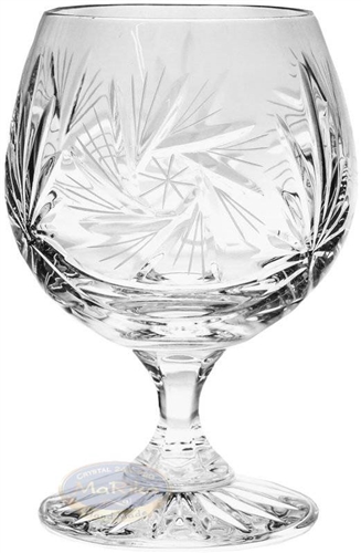 Polish Crystal Cognac Glasses 5 Tall - Set of 6