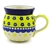 Polish Pottery 6 oz. Bubble Mug. Hand made in Poland and artist initialed.