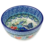 Unikat Polish Pottery Stoneware Ice Cream Bowl 5 in. U4087