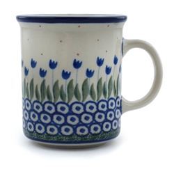 Polish Pottery 8 oz. Everyday Mug. Hand made in Poland and artist initialed.