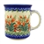 Polish Pottery 8 oz. Everyday Mug. Hand made in Poland and artist initialed.