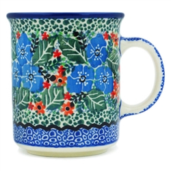 Polish Pottery 8 oz. Everyday Mug. Hand made in Poland. Pattern U2292 designed by Maria Starzyk.