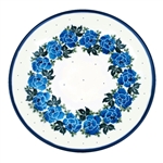 Polish Pottery 9.5" Soup / Pasta Plate. Hand made in Poland and artist initialed.