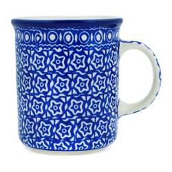 Polish Pottery 8 oz. Everyday Mug. Hand made in Poland and artist initialed.