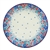Polish Pottery 10.5" Dinner Plate. Hand made in Poland. Pattern U4708 designed by Maria Starzyk.