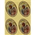 Set of 4 stickers of Our Lady Of Czestochowa. In Polish around the picture - Maryjo Krolowo Polski - Jestem Przy Tobie, Pamietam, Czuwam - Mary Queen Of Polabnd - I Am With You, I Remember, I am Awake