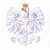 Polish Eagle  Sticker 4" x 4"