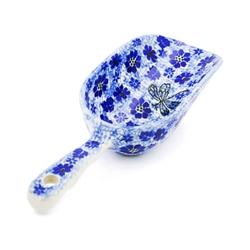 Polish Pottery 9" Scoop. Hand made in Poland.