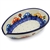 Polish Pottery 5" Spoon Rest. Hand made in Poland and artist initialed.