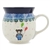 Polish Pottery 16 oz. Bubble Mug. Hand made in Poland. Pattern U4885 designed by Teresa Liana.