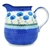 Polish Pottery 1.5 qt. Pitcher. Hand made in Poland. Pattern U4471 designed by Ewelina Galka.