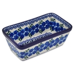 Polish Pottery Stoneware Rectangular Baker 6 in.