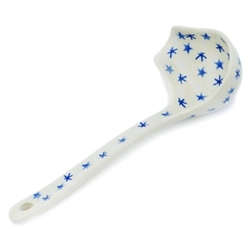 Polish Pottery 7" Gravy Ladle. Hand made in Poland.