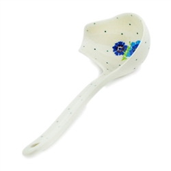 Polish Pottery 7" Gravy Ladle. Hand made in Poland.