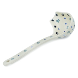 Polish Pottery 7" Gravy Ladle. Hand made in Poland.