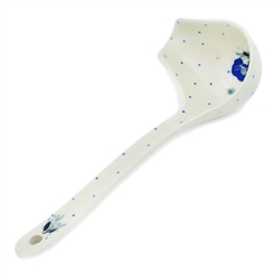 Polish Pottery 7" Gravy Ladle. Hand made in Poland.