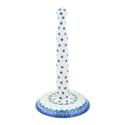 Polish Pottery 13" Paper Towel Holder. Hand made in Poland and artist initialed.