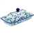 Polish Pottery Stoneware Butter Dish 9 in.