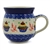 Polish Pottery 11 oz. Bubble Mug. Hand made in Poland and artist initialed.