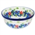 Polish Pottery 6" Cereal/Berry Bowl. Hand made in Poland and artist initialed.