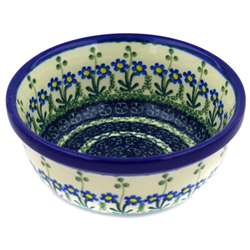 Polish Pottery 6" Cereal/Berry Bowl. Hand made in Poland and artist initialed.