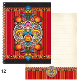 This beautiful notebook has 60 sheets. Each page is lined and decorated with a paper cut pattern on the bottom. Perfect for you to add pictures, scrapbook cut outs etc. Ideal for use as a journal, school project display or general notebook.