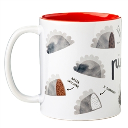 Patterns fresh from our pencil! Polish pierogi are the best in the world and everyone knows it. That is why the mug was created with the greatest pride of Polish cooks. Mug names 6 varieties of pierogi in Polish. Made in Poland