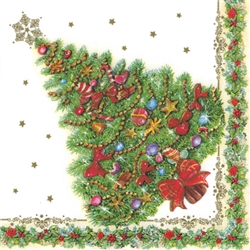 Polish Luncheon Napkins (package of 20) - 'Traditional Tree'. Three ply napkins with water based paints used in the printing process. "