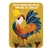 This magnet is about the size of a business card, is non-flexible with a strong magnet. If the rooster does't crow, then it will be a bad day!