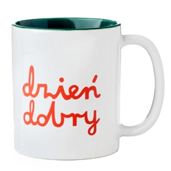 Patterns fresh from our pencil! Dzien Dobry is the popular Polish greetings for Good Day!.Printed on both sides. Made in Poland