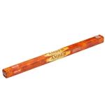 Amber incense is made of natural Baltic amber. After lighting the incense stick and extinguishing the flame, the amber mass continues glowing slowly. Repels mosquitoes and flies as well as other insects due to its acrid odor which is similar to burning