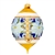 This ornament is hand painted and was expertly crafted of glass in Poland and measures approximately 6" tall x 4" wide.