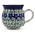 Polish Pottery 16 oz. Bubble Mug. Hand made in Poland and artist initialed.