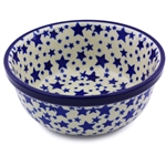 Polish Pottery 6" Cereal/Berry Bowl. Hand made in Poland and artist initialed.