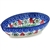 Polish Pottery 5" Spoon Rest. Hand made in Poland. Pattern U4236 designed by Ewa Karbownik.