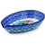 Polish Pottery 5" Spoon Rest. Hand made in Poland. Pattern U4127 designed by Teresa Liana.