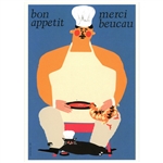 Post Card: Bon Appetit, Polish Poster