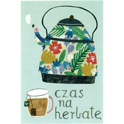 Post Card Inscription: Czas na Herbate post card size 4" x 6" - 10cm x 15cm.